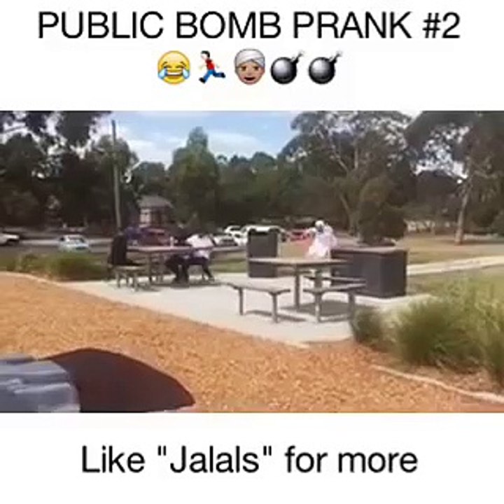 Funny Videos Bomb Prank Funny Arab Muslim bomb prank part 2