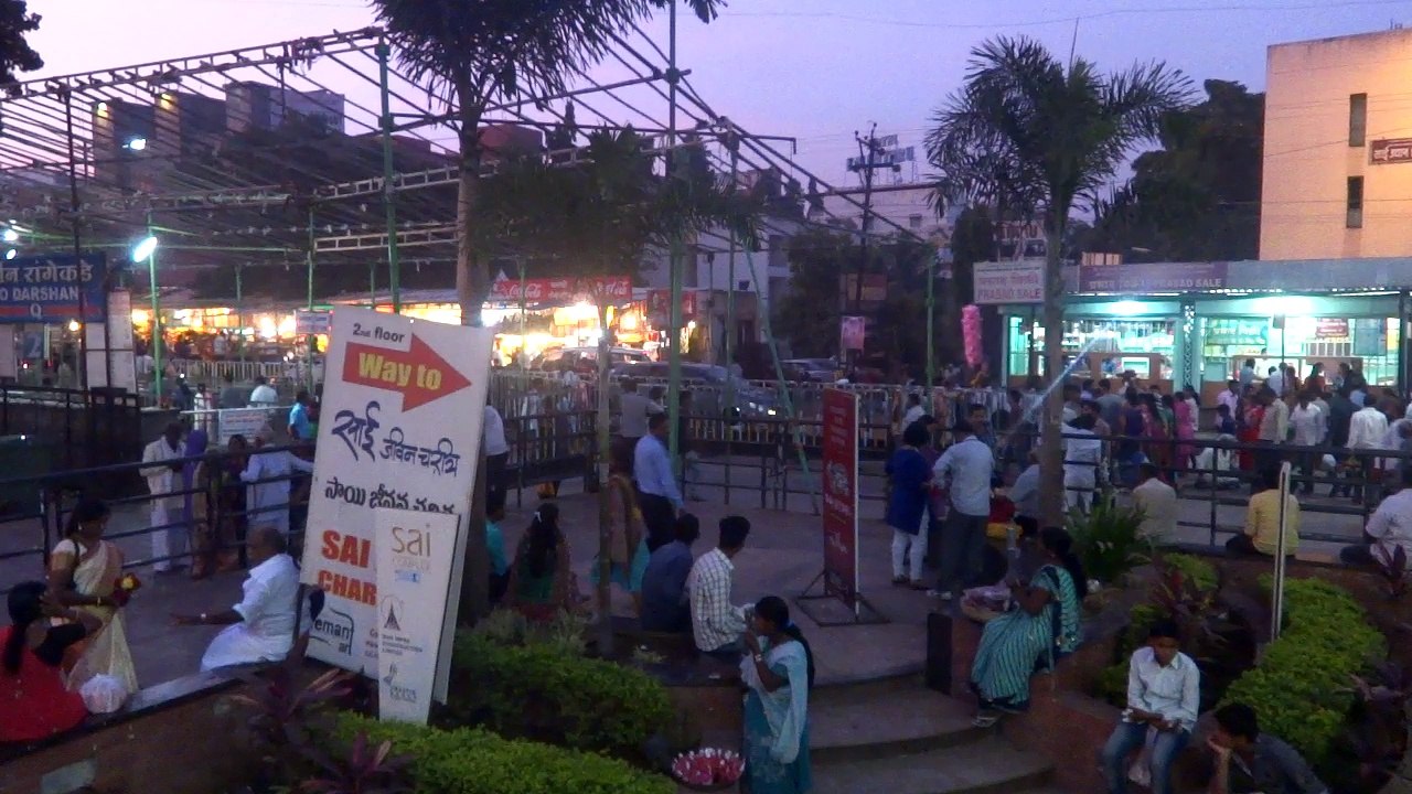 Shirdi sainath at night view