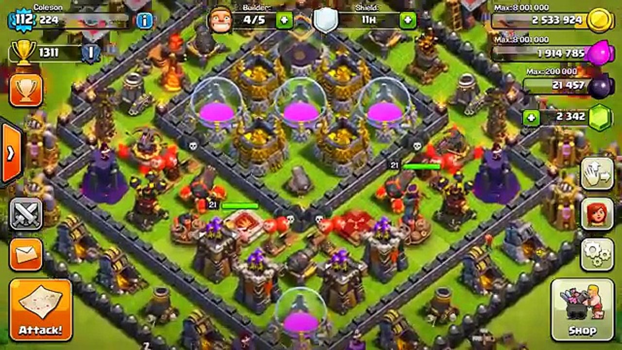 CLASH OF CLANS -BABY CARL TROLL BASE! SEXY FUNNY REPLAYS FUNNY MOMENTS+TOWN HALL 10 TROLL (WATCH ME)
