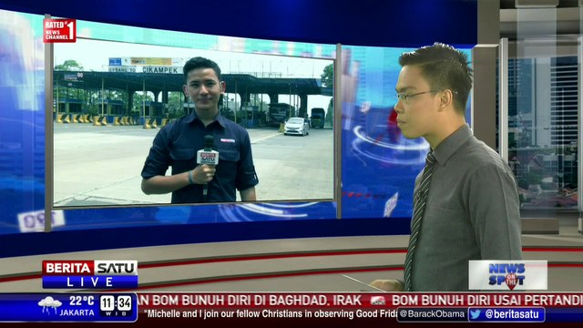 Arus Lalu Lintas Tol Cikampek Sabtu Siang Lancar