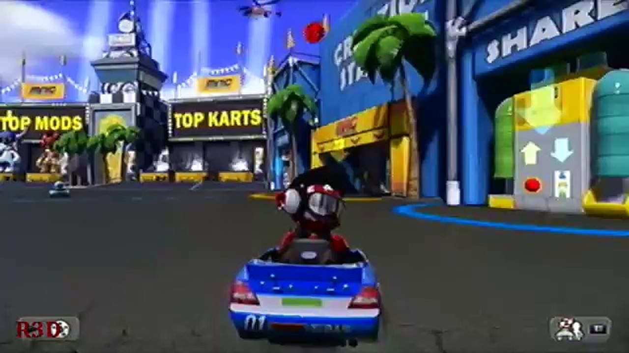 Modnation Racers: ModSpot Creation Station - Kart Modding Gameplay