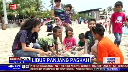 下载视频: Libur Panjang, Pantai Karnaval Ancol Ramai Pengunjung