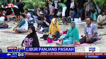 Video herunterladen: Pengunjung Pantai Ancol Diberi Hiburan Spesial Selama Libur Paskah