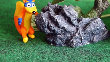 Pig George Cai na Armadilha de Raposo e Peppa Pig e Dora Aventureira tentam Salvá-lo