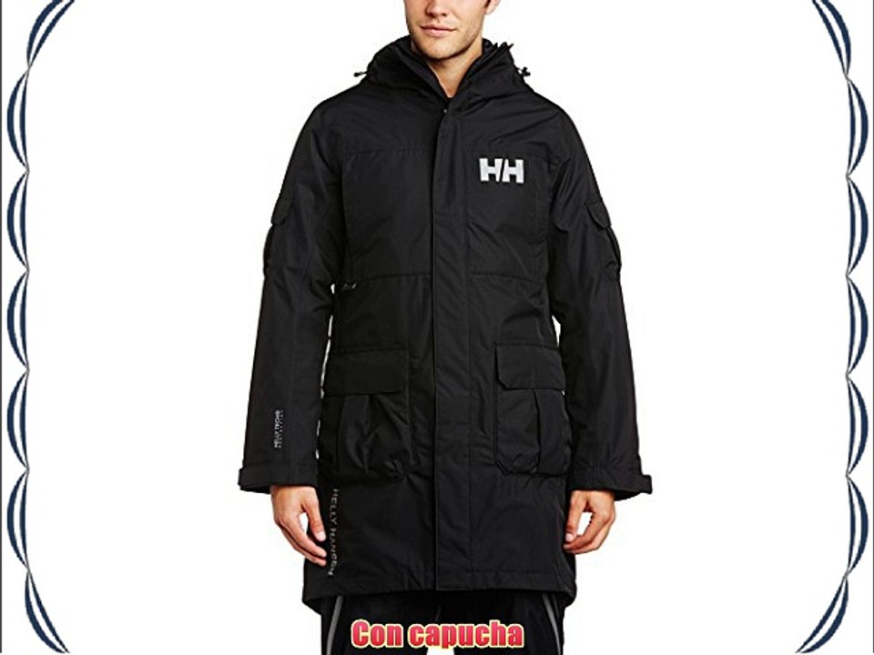 Helly Hansen Rigging Coat - Parka para hombre color negro talla L