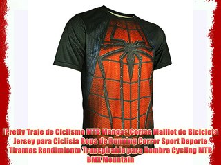 iPretty Traje de Ciclismo MTB Mangas Cortas Maillot de Bicicleta Jersey para Ciclista Ropa