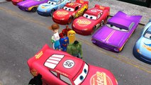 ★Lightning McQueen Disney Cars★ Spiderman, Batman, Superman, Hulk, Ironman & Nursery Rhymes songs