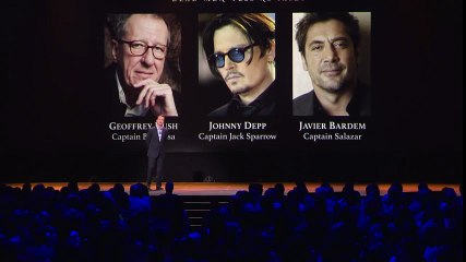 Pirates of the Caribbean: Dead Men Tell No Tales: Johnny Depp on Stage of D23 Announcement  MAD JACK THE PIRATE Cartoon