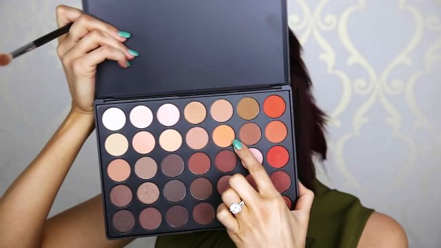 Brown Glitter Smokey Eye & Brown Lips Tutorial -