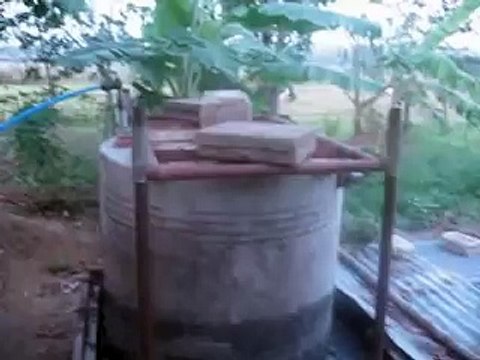 biogas- for cooking and generating electricity