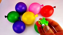 Frozen Balloon Surprise Eggs! Shopkins Cars 2 Angry Birds Moshi Monsters StrawberryJamToys