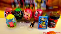 Frozen Elsa Play Doh Shopkins Barbie Spiderman Kinder Surprise Peppa Surprise Eggs StrawberryJamToys