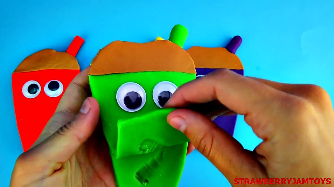 Chocolate Milkshake Play Doh Surprise Eggs Frozen Shopkins Cars 2 Spiderman by StrawberryJamToys