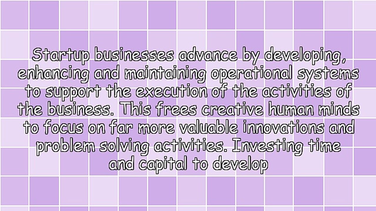 Systems Help Startups to Grow