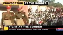 Fight At Wagah Border Between Pakistani Solider and Indian Army