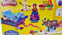 NEW Play Doh Disney Frozen Sled Adventure with Princess Ariel Belle Anna Playdough 2015 To