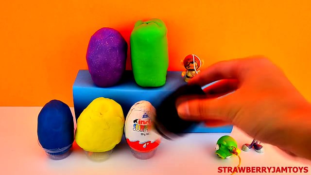 Looney Tunes Play Doh Cars 2 Bugs Bunny Spongebob Star Wars Pokemon Surprise Eggs StrawberryJamToys