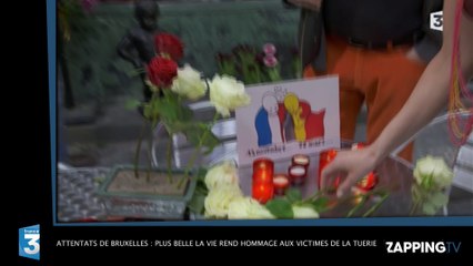 Скачать видео: Attentats de Bruxelles : le touchant hommage des acteurs de Plus belle la vie aux victimes de la tuerie (Vidéo)