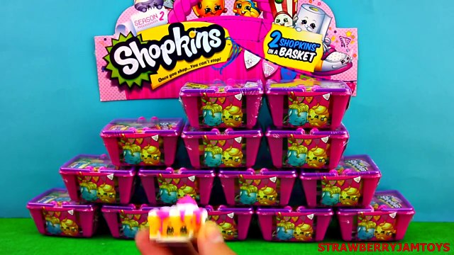 Meet the NEW Shopkins From Season 2, 2015! 15 Shopkins Shopping Baskets To Open! StrawberryJamToys