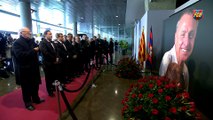 L'expresident Laporta visita el Memorial Johan Cruyff