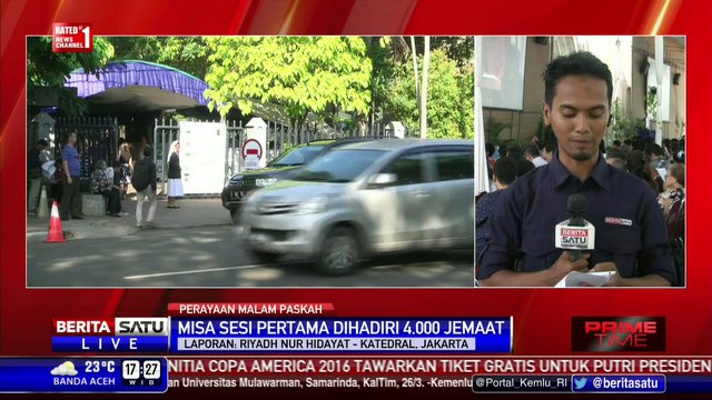 Misa Sesi Pertama di Katedral Dihadiri 4.000 Jemaat