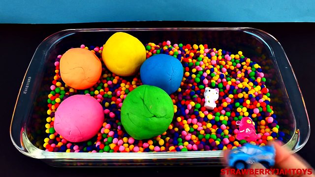 Minions Play Doh Shopkins My Little Pony Hello Kitty Dippin Dots Surprise Eggs by StrawberryJamToys