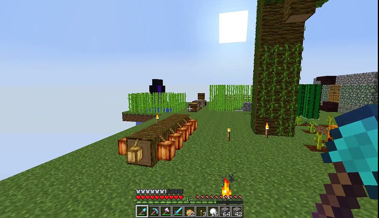 Minecraft grass block survival Part 9 BOOM!