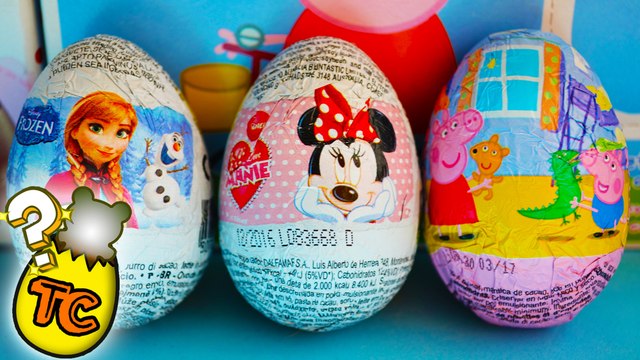 3 SURPRISE EGGS MINNIE MOUSE DISNEY FROZEN PEPPA PIG UNBOXING TOYS FOR KIDS | Toy Collector