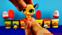 Play Doh Moshi Monsters Kinder Surprise Cars 2 Spongebob Hello Kitty LPS Surprise Eggs Easter Eggs