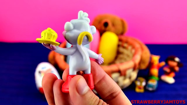 Play Doh Dora The Explorer Kinder Surprise Winnie The Pooh MLP Surprise Eggs StrawberryJamToys
