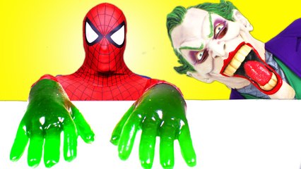 Download Video: Spiderman & Pink Spidergirl vs Joker! Spiderman Gets Giant Gummy Hands! Real Life Superhero Fun -)