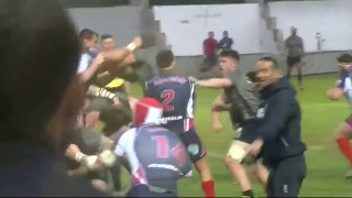 Rugby fight between Royal Navy and the French Navy Sportswire