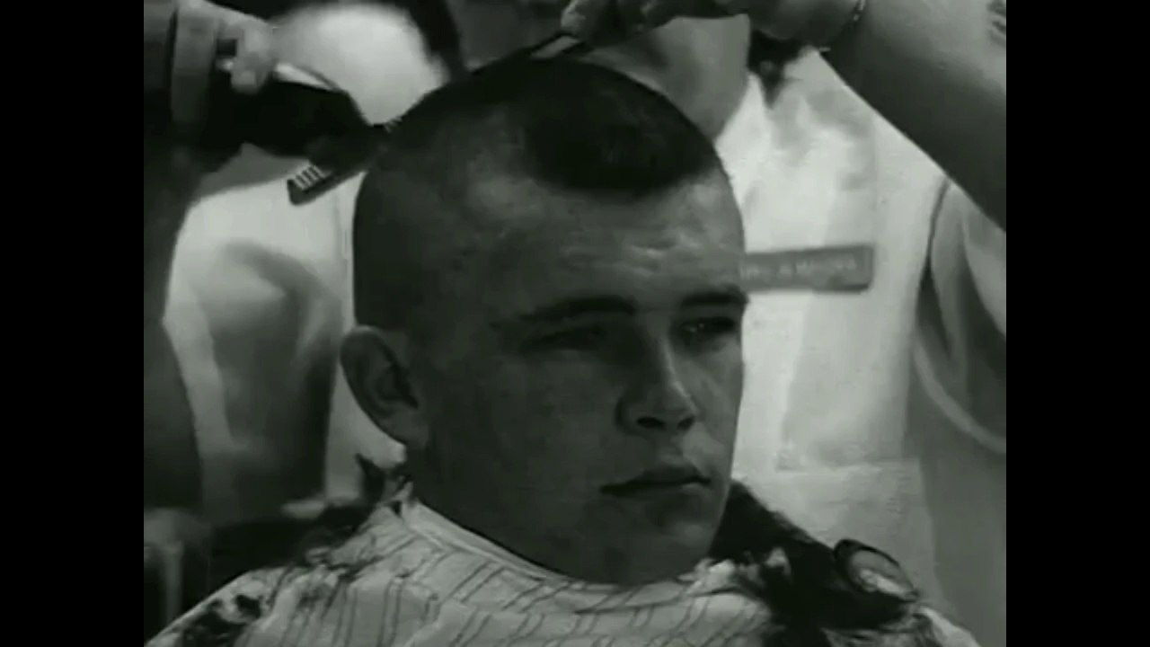 army induction haircuts