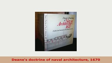 PDF  Deanes doctrine of naval architecture 1670 Read Full Ebook
