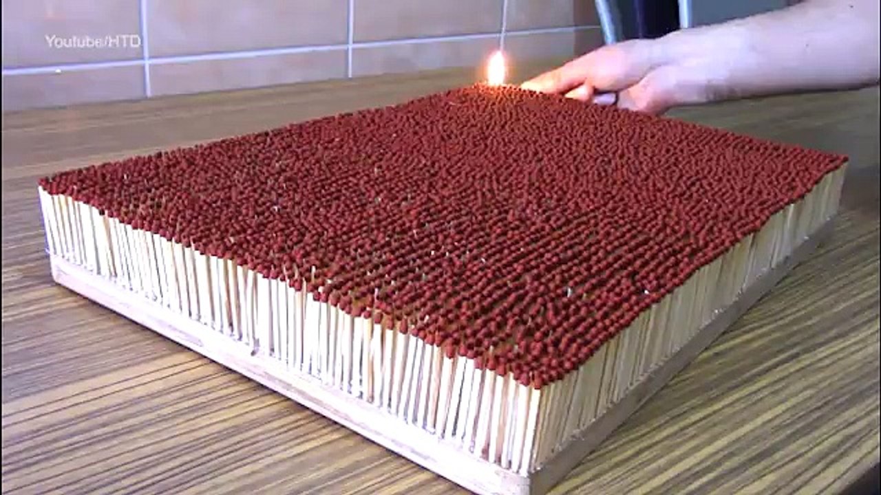 Video of 6,000 matchsticks slowly burning has the Internet mesmerised  _ Daily Mail Online