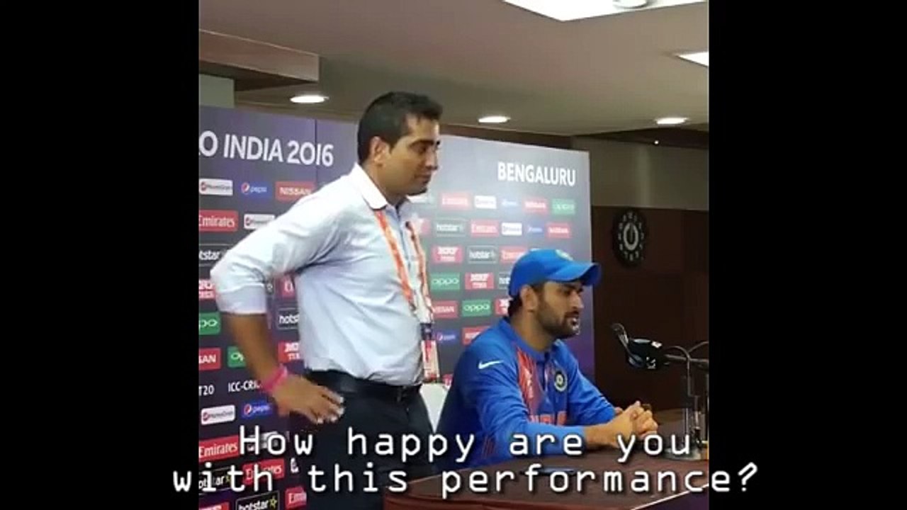 Dhoni rips into journalist after India vs Bangladesh #WT20 Match