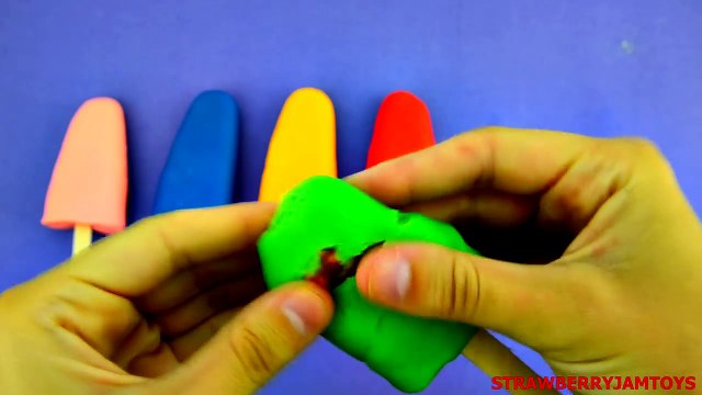 Shopkins Play Doh Spongebob Hello Kitty My Little Pony Ice Cream Surprise Eggs StrawberryJamToys