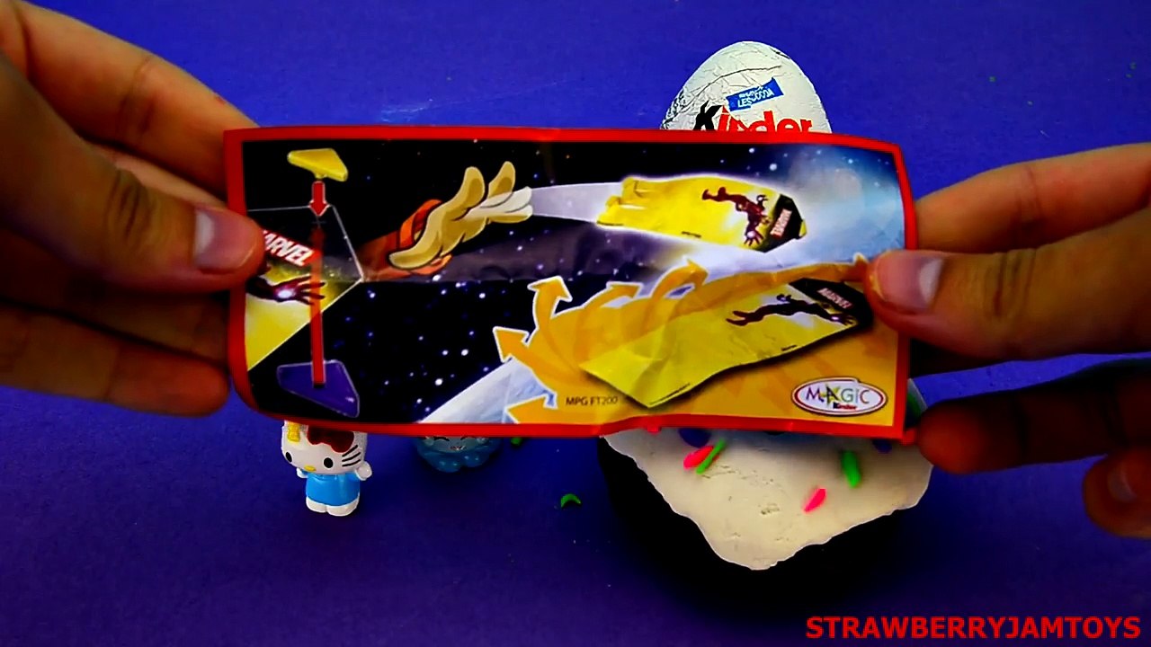 Shopkins Play Doh Spongebob Kinder Surprise Iron Man Donuts Surprise Eggs StrawberryJamToys