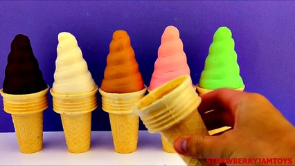 Shopkins Play Doh Spongebob The Simpsons Hello Kitty Thomas Ice Cream Surprise Eggs StrawberryJamToy