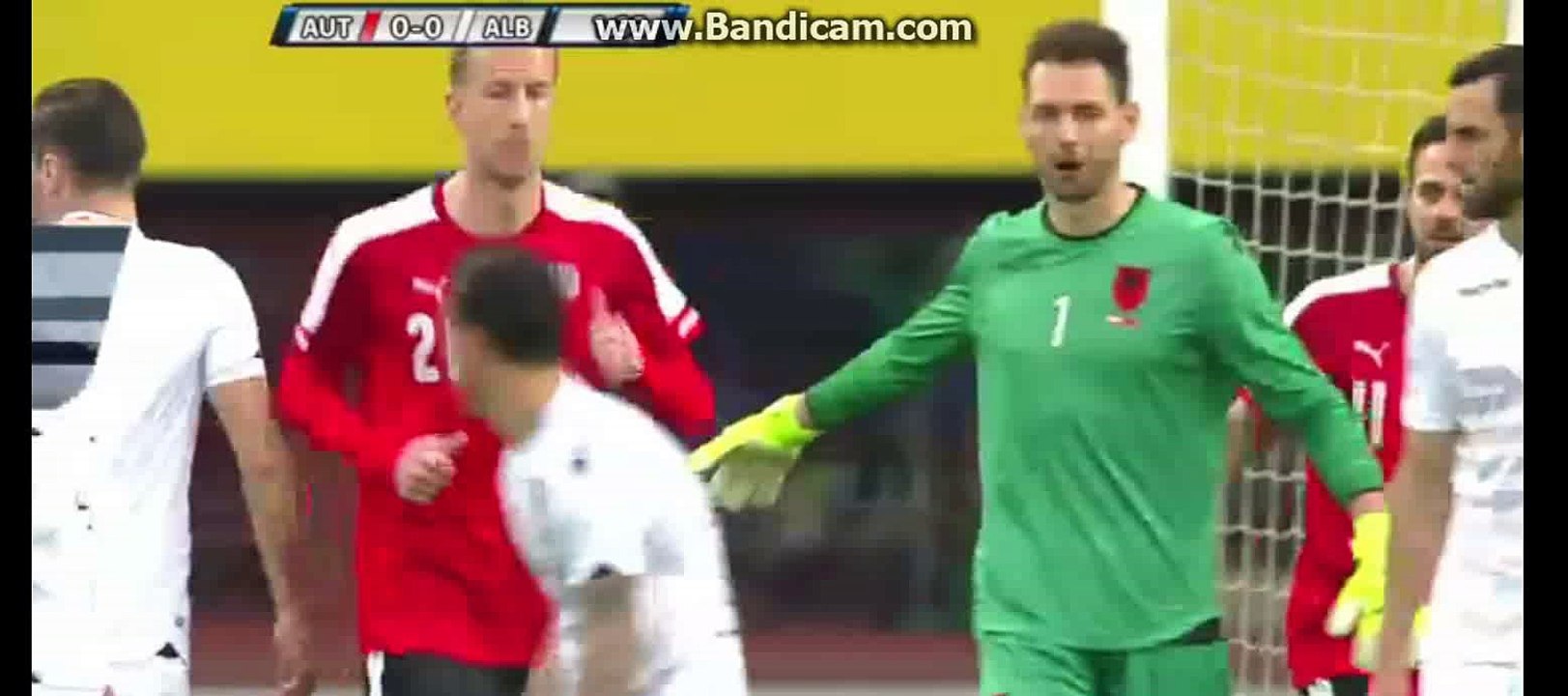 Austria 1 st big chance to score - Austria 0-0 Albania 26-03-2016