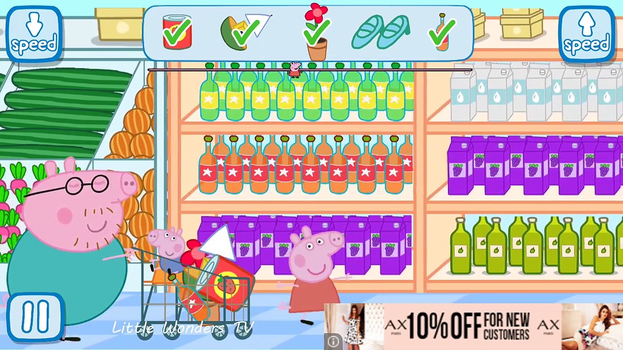 Peppa Pig Shopping | Full Game play | Best iPad app demo for kids