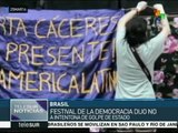 Brasil celebra Festival de la Democracia en apoyo a Rousseff