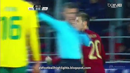 Oleg Ivanov Goal - Russia 1-0 Lithuania - 25.03.2016