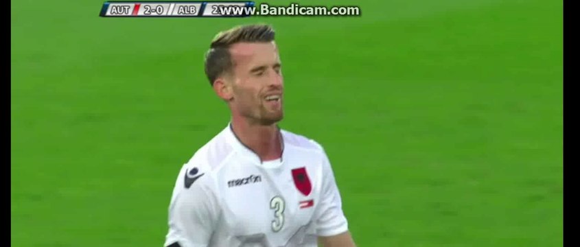 Lenjani super skills and power shoot - Austria 2-0 Albania 26-03-2016