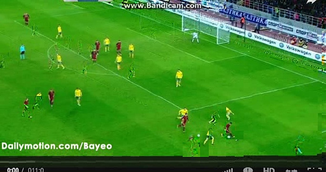 Oleg Ivanov Goal HD - Russia 1-0 Lithuania - 26-03-2016 Friendly Match