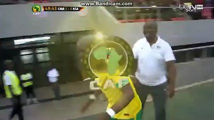 Amazing goal from 50m Cameroon vs South Africa  1-2