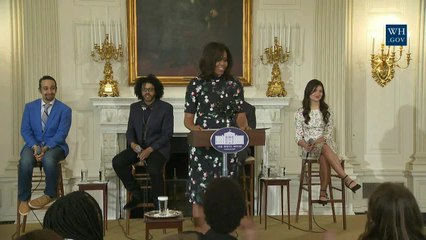 The First Lady Delivers Comedic Remarks At 'Hamilton At The White House'