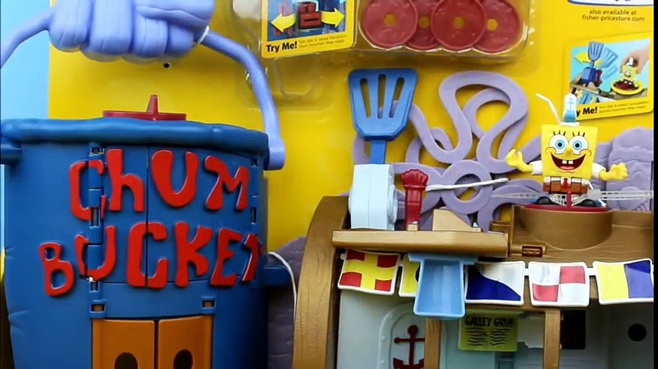 Imaginext Krusty Krab Playset Spongebob Squarepants Plankton Battle for Crabby Patty!