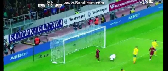 Aleksandr Golovin Goal HD - Russia 2-0 Lithuania 26-03-2016
