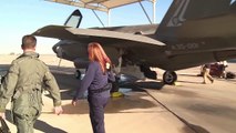 Norwegian Air Force F-35 Aircraft and Student Flight